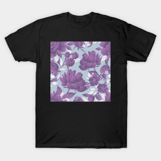 Flower Pattern love T-Shirt